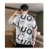 Men Loose Half Sleeves Shirt Summer Ice Silk Bottoming T shirt Loose Round Neck Pullover Tops White XL