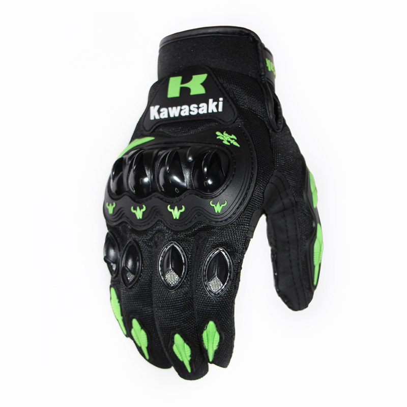 Men Motorcycle Riding Protective  Gloves For  Riders  Bikers green_L