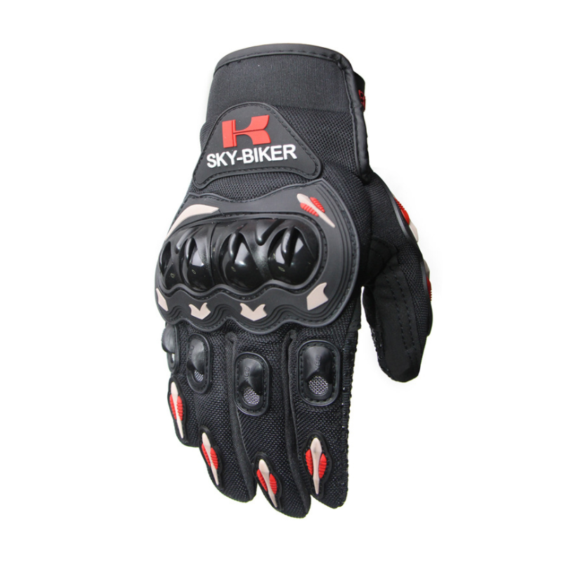 Men Motorcycle Riding Protective  Gloves For  Riders  Bikers red_2XL