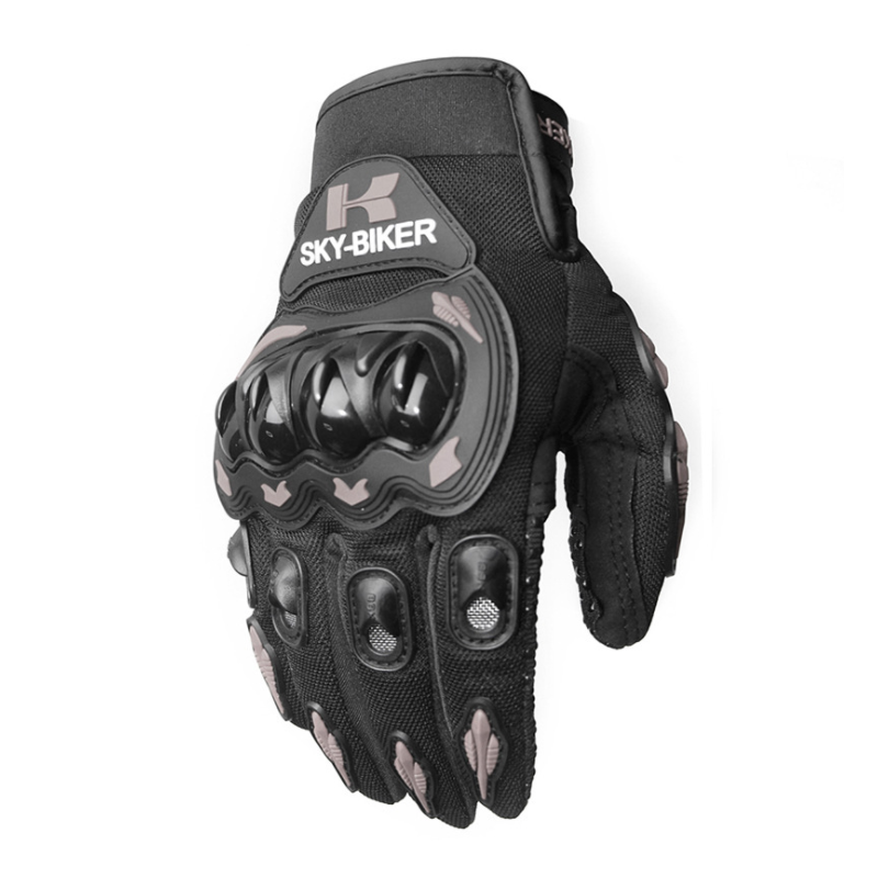 Men Motorcycle Riding Protective  Gloves For  Riders  Bikers gray_XL