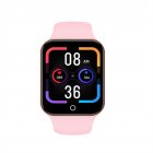 Men Multi Function I7 Smart  Watch Heart Rate Sleep Fintess Tracker Digital Bracelet Compatible For Ios8.0 Android 4.4 Above pink
