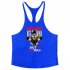 Men Muscle Bodybuilding Shirt Breathable Fitness Sport Vest black L