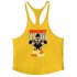 Men Muscle Bodybuilding Shirt Breathable Fitness Sport Vest red XL