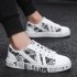 Men Outdoor Breathable Canvas Color Matching Casual Sneakers