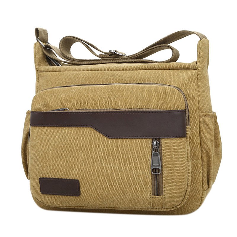 Men Outdoor Canvas Messenger Bags Casual Single Shoulder Crossbody High-capacity Bags