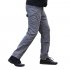 Men Outdoor Military Fan Multi pockets Pant Breathable Cotton Casual Pants gray XL