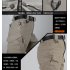 Men Outdoor Military Fan Multi pockets Pant Breathable Cotton Casual Pants gray L