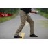 Men Outdoor Military Fan Multi pockets Pant Breathable Cotton Casual Pants gray L