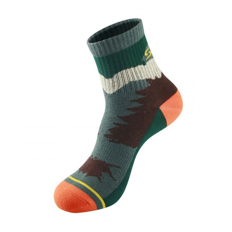 Men Outdoor Qucik-Drying Socks Breathable Sports Socks For Hiking Traveling  Bush camouflage