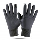 Men Outdoor Sports Gloves Touch Screen Waterproof Non-slip Tactical Gloves For Training Cycling Fitness gray M