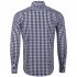 Men Plus Size Lapel Tops Classic Beerfest Plaid T Shirt Fashion Casual Long Sleeves Shirt Light Blue DE Size S