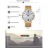 Men Quartz Watch Ultra thin Roman Numeral Waterproof Stainless Steel Mesh Band Male Wristwatch A