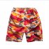 Men Quick Dry Printing Beach Sports Shorts Random Flower color random One size