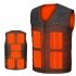 Men Rechargeable Heating Vest Large Size V neck Usb Smart Constant Temperature Heating Vest Jacket Sapphire Blue M