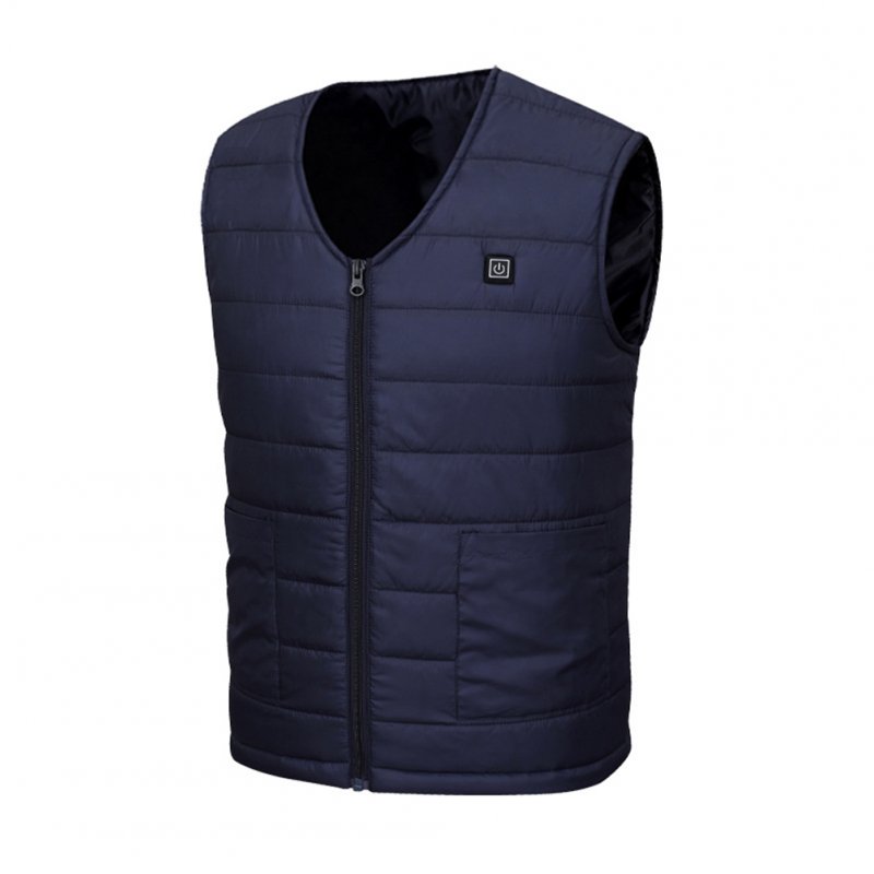 Men Rechargeable Heating Vest V-neck Usb Smart Heating Vest Jacket