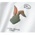 Men Round Neck Short Sleeves Tops Summer Fashion Cartoon Rabbit Printing T shirt Casual Large Size Shirt White 4XL
