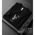 Men Round Neck Short Sleeves Tops Summer Fashion Cartoon Rabbit Printing T shirt Casual Large Size Shirt red L
