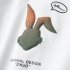 Men Round Neck Short Sleeves Tops Summer Fashion Cartoon Rabbit Printing T shirt Casual Large Size Shirt red L