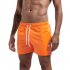 Men S Shorts Solid Color Three Point Beach Fashion Multicolor Straight Loose Sports Shorts Orange XL