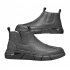 Men Safety Shoes Boots High Top Artificial PU Leather Waterproof Comfortable Lightweight Anti Slip Work Casual Shoes Ankle Boots grey 42