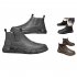 Men Safety Shoes Boots High Top Artificial PU Leather Waterproof Comfortable Lightweight Anti Slip Work Casual Shoes Ankle Boots black 43