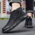 Men Safety Shoes Boots High Top Artificial PU Leather Waterproof Comfortable Lightweight Anti Slip Work Casual Shoes Ankle Boots black 43