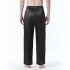 Men Satin Pants Casual Mid waist Simple Solid Color Loose Large Size Trousers Homewear blue S