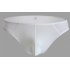 Men Sexy Briefs Multicolor Soft Comfortable Lightweight Breathable Ultra thin Ice Silk Underwear White M