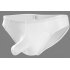Men Sexy Briefs Multicolor Soft Comfortable Lightweight Breathable Ultra thin Ice Silk Underwear White 2XL
