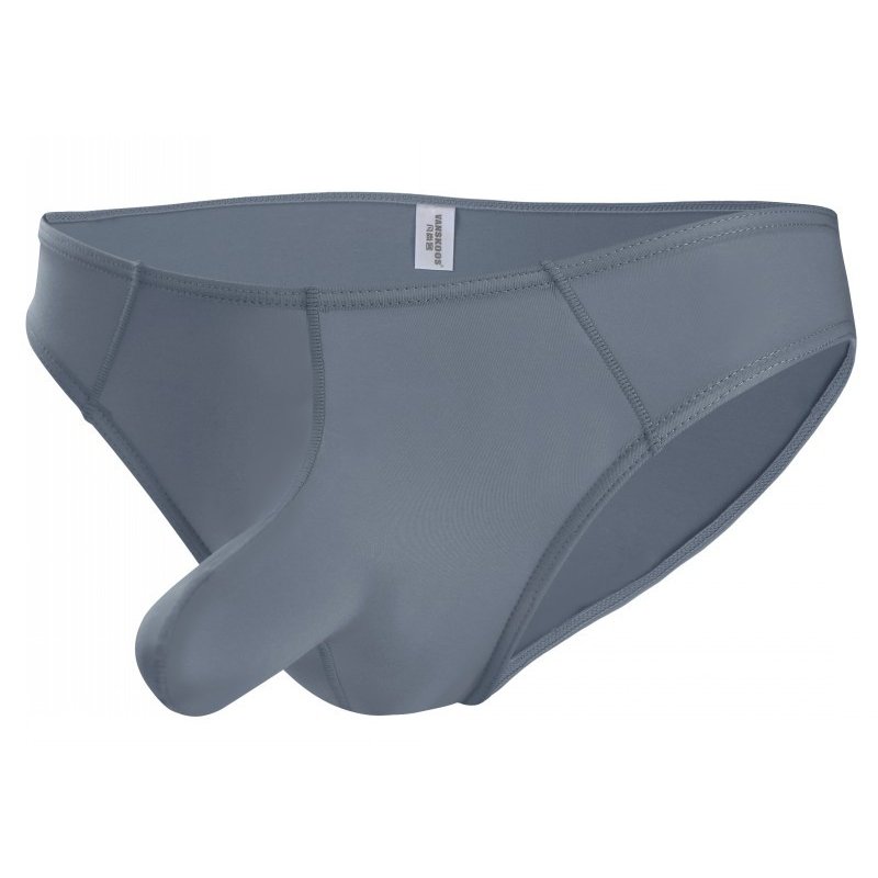 Men Sexy Briefs Multicolor Soft Comfortable Lightweight Breathable Ultra-thin Ice Silk Underwear grey 2XL