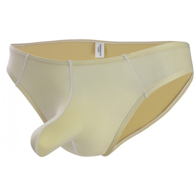 Men Sexy Briefs Multicolor Soft Comfortable Lightweight Breathable Ultra-thin Ice Silk Underwear skin color XL
