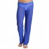 Men Sexy See through Net Yarn Low Waist Trousers Breathable Comfortable Long Pants blue M