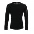 Men Shirt Casual Long Sleeve Zipper Pocket Pullover Slim Fit Top black XXL