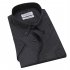 Men Short Sleeve Formal Shirt Casual Autumn Lapel Business Shirt for Adults Black M
