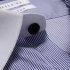 Men Short Sleeve Formal Shirt Casual Business Autumn Lapel Adults Tops blue XXL