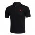Men Short Sleeve Shirts Solid Color Lapel Collar Casual Tops for Daily Sports Wearing white XXL