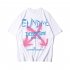 Men Short Sleeves T shirt Trendy Printing Plus Size Round Neck Pullover Tops Summer Retro Loose Casual Shirt 1824 black 5XL