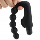 Men Silicone Anal Plug 10 Speeds Portable Waterproof Ergonomic Design Vibrator Prostate Massager Sex Toys 10 modes, black