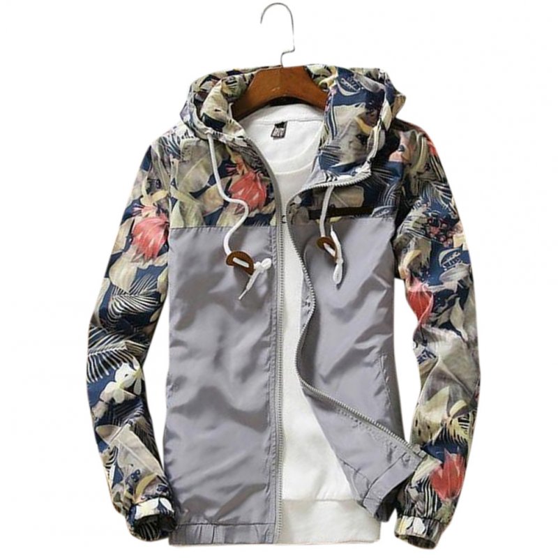 Fashion Mens Camouflage Thin Hooded Jacket Blouse Windbreaker Loose Coat Tops