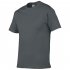 Men Simple Round Collar Cotton Base T shirt