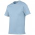 Men Simple Round Collar Cotton Base T shirt