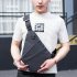 Men Sling Casual Bag Messenger Anti Theft Oblique Cross Bag Chest Bag Pack Single Shoulder Pack with Magnetic Buckle