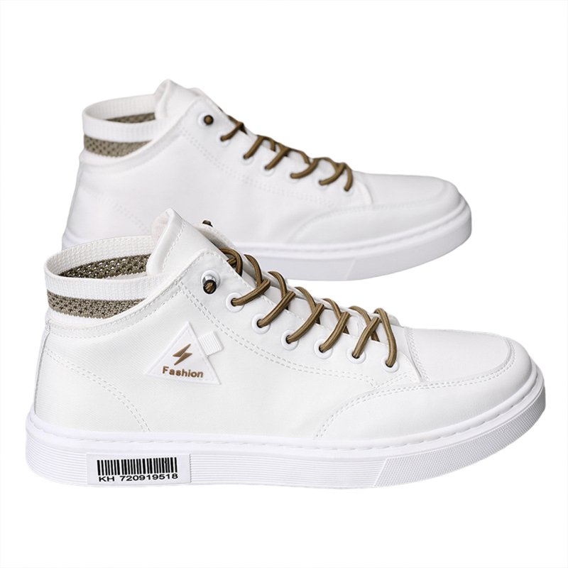 Men Sneakers Casual Shoes Ergonomic Anti-slip Design Lightweight Breathable Minimalist Sports Shoes Fashion Platform Shoes white camel color 41