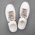 Men Sneakers Casual Shoes Ergonomic Anti slip Design Lightweight Breathable Minimalist Sports Shoes Fashion Platform Shoes white camel color 41