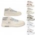 Men Sneakers Casual Shoes Ergonomic Anti slip Design Lightweight Breathable Minimalist Sports Shoes Fashion Platform Shoes Beige red 41
