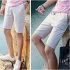 Men Soft Cotton Loose Casual Shorts Middle Length Pants gray XXL