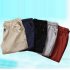 Men Soft Cotton Loose Casual Shorts Middle Length Pants red XL