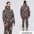 Men Softshell Military Tactical Hoodie Fleece Jacket Outdoor Camping Hiking   Pants Set