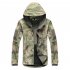 Men Softshell Military Tactical Hoodie Fleece Jacket Outdoor Camping Hiking   Pants Set