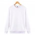 Men Solid Color Round Neck Long Sleeve Sweater Winter Warm Coat Tops white S